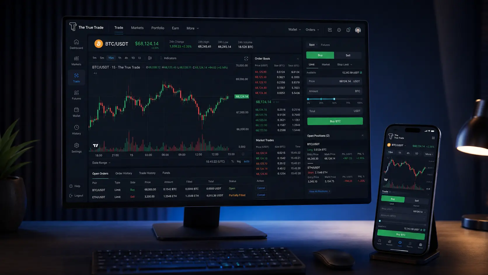 راهنمای کامل کار با The True Trade صرافی